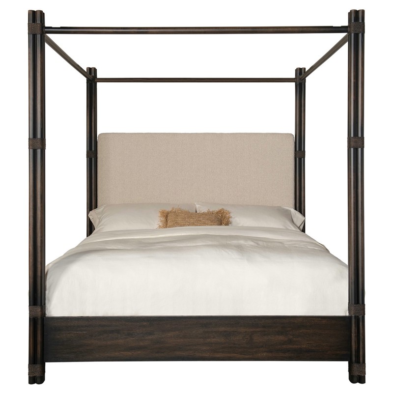 Nigel Oak Canopy Bed