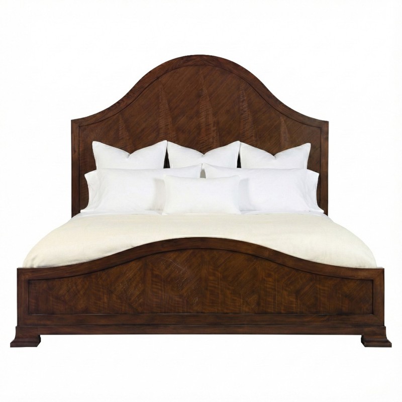 Century Mcalpine Updated Traditional Brunette Walnut Wood Bed - King by Century Furniture