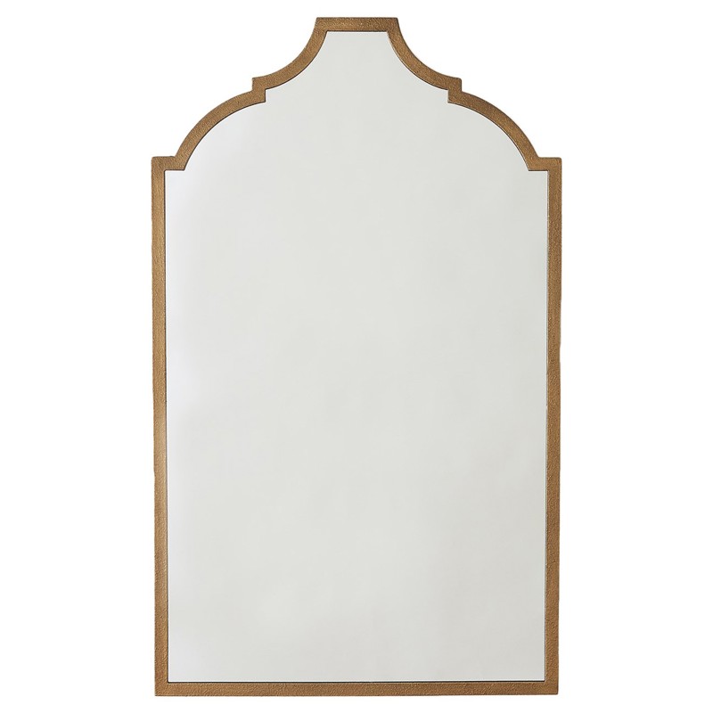 Lynise French Country Antique Gold Iron Wall Mirror