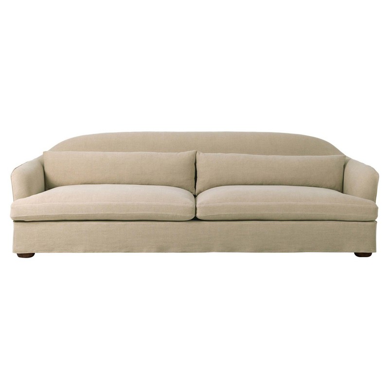 Karissa Broadway Dune Linen Sofa - 101"