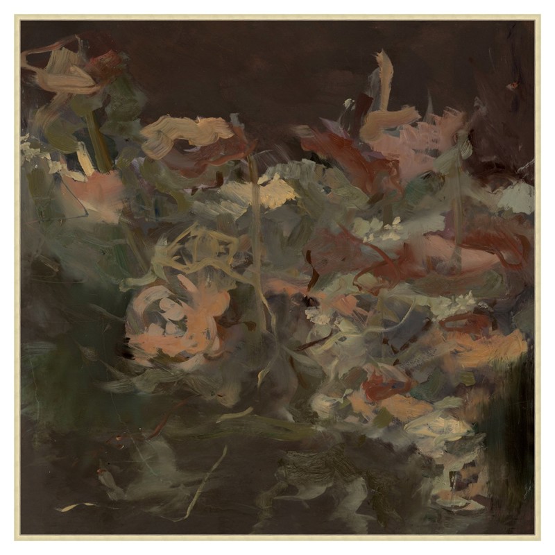 Margaux French Country Moody Floral Painting – 41x41