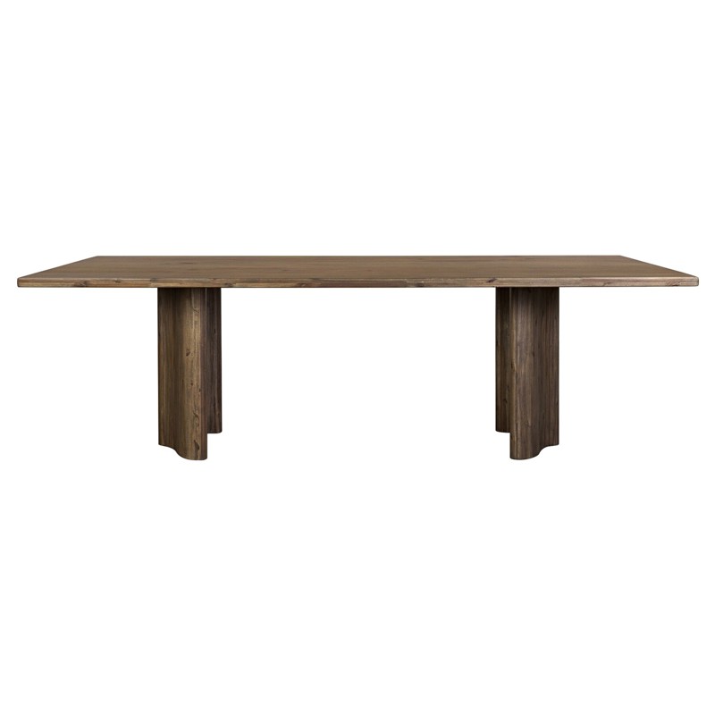 Pershing Rustic Lodge Weathered Acacia Rectangular Dining Table - 96" by Four Hands