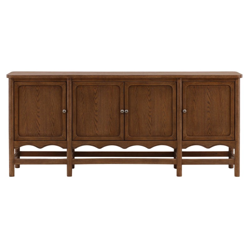 Solynne Updated Traditional Brown Wood Sideboard