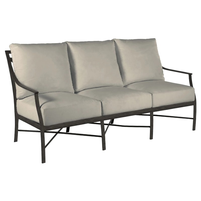 Monaco French Country Grey Sunbrella Outdoor Sofa - 75" by Summer Classics