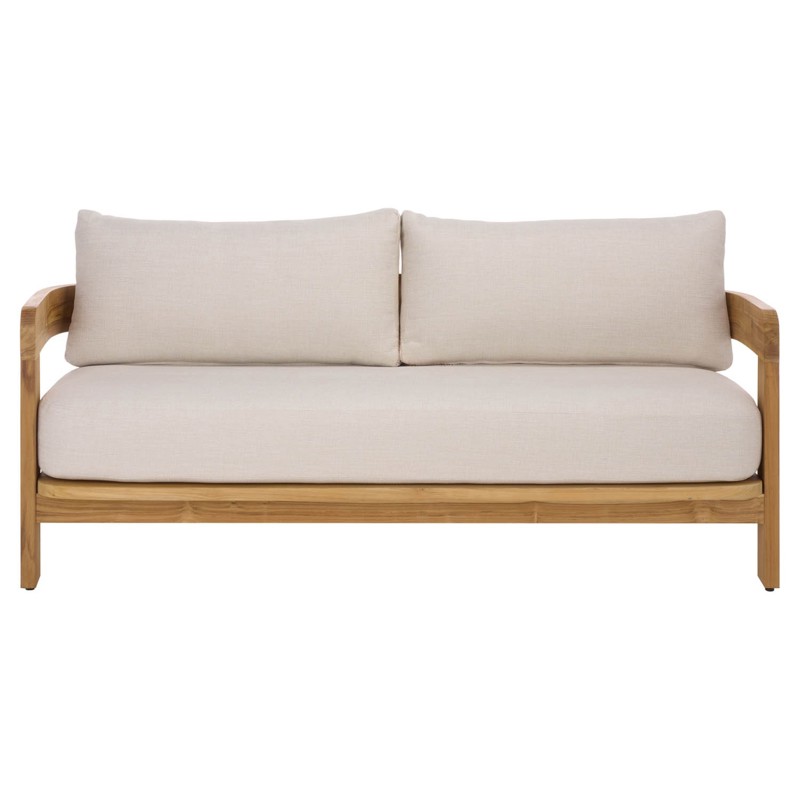 Thiago Modern Classic Natural Teak Wood Outdoor Sofa - 70"