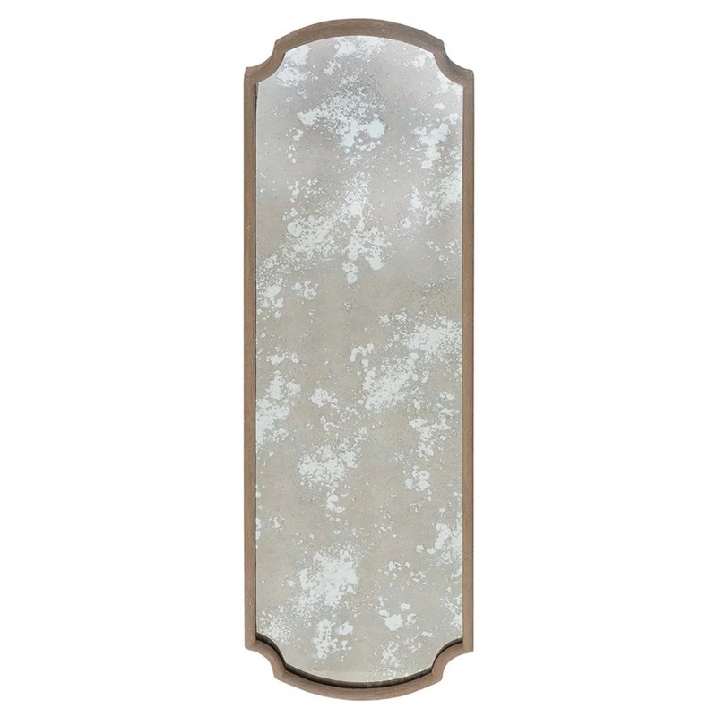 Elise Updated Traditional Natural Arch Antiqued Wall Mirror