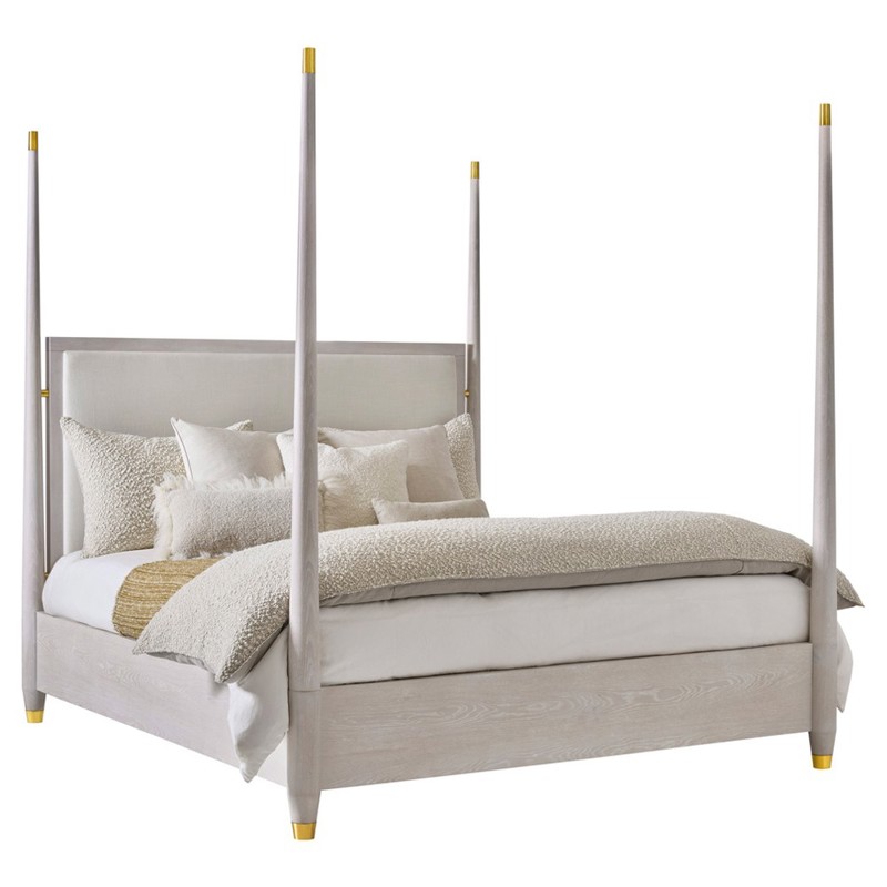 Jasper Modern Classic Cream Wood Poster Bed - King