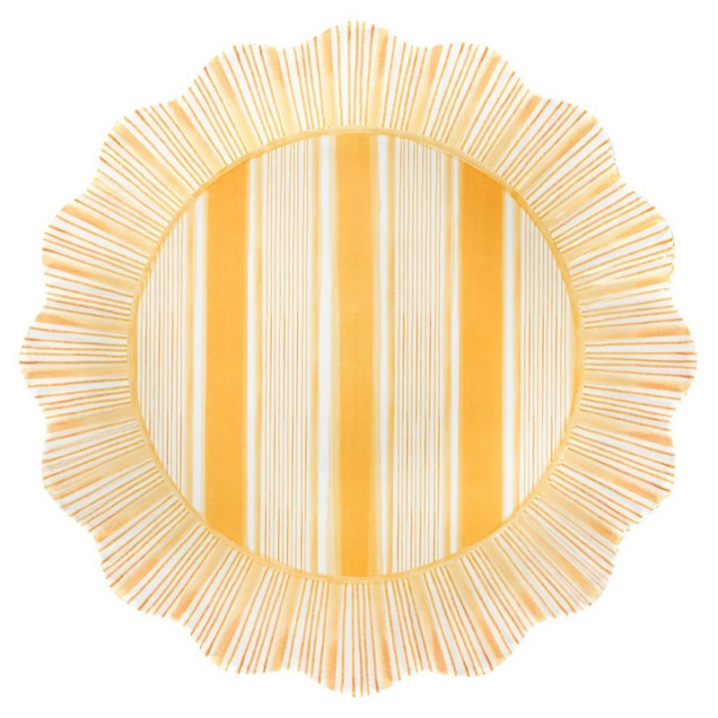 Striped Salad Plate Set