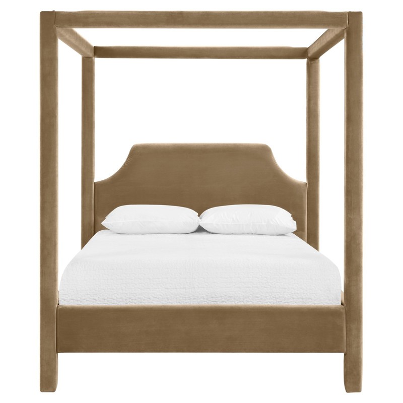 Sinclair Velvet Canopy Bed