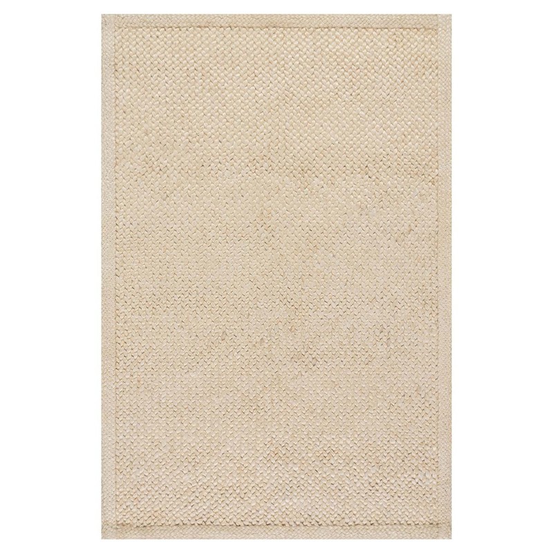 Tatum Coastal Beach Natural Braided Solid Jute Rug - 5'x8'