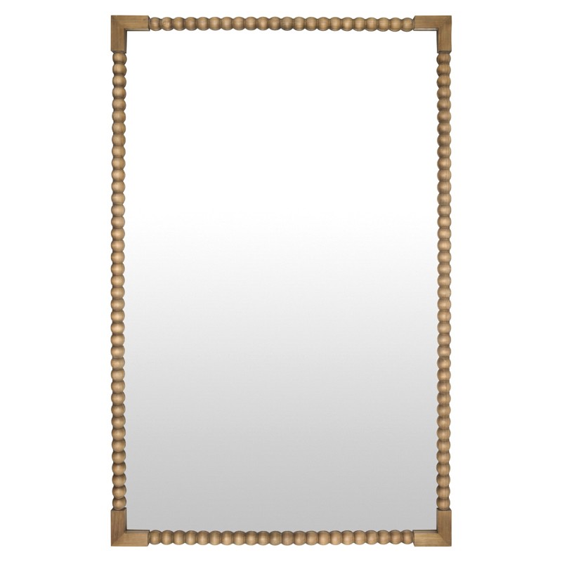 Crisel Updated Traditional Natural Wood Floor Mirror