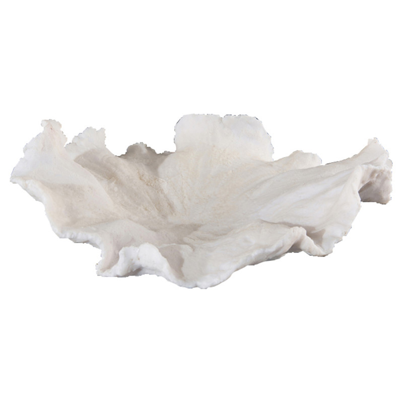 John-Richard Isla Coastal Beach Cream Rippled Wave Decorative Bowl