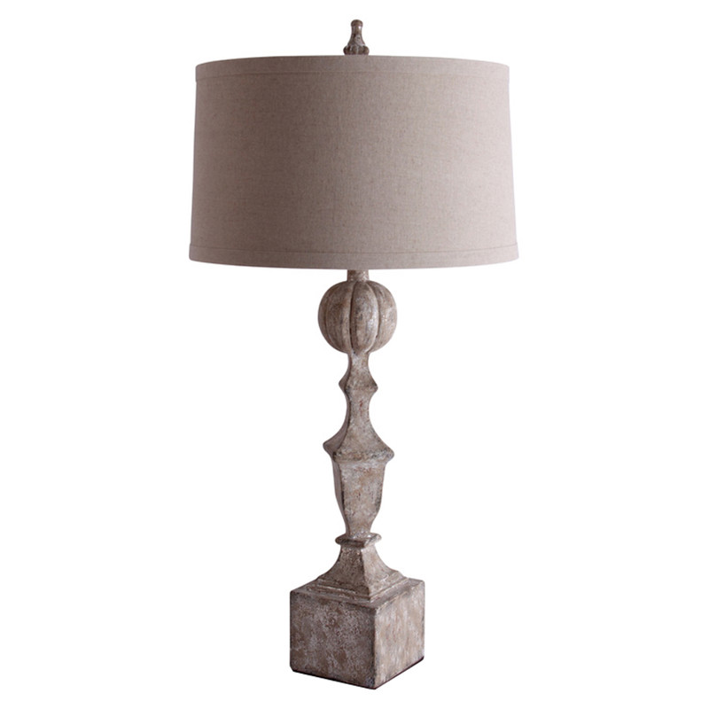 Luca French Country Grey Finial Buffet Table Lamp