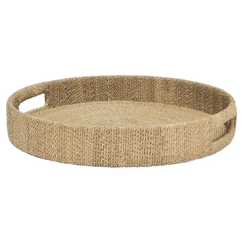 Palecek Monarch Coastal Wrapped Rope Seagrass Round Tray - S