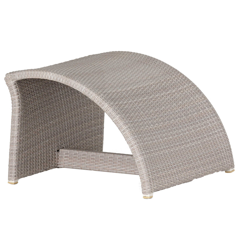 Halo Modern Coastal Classic Oyster Outdoor Ottoman