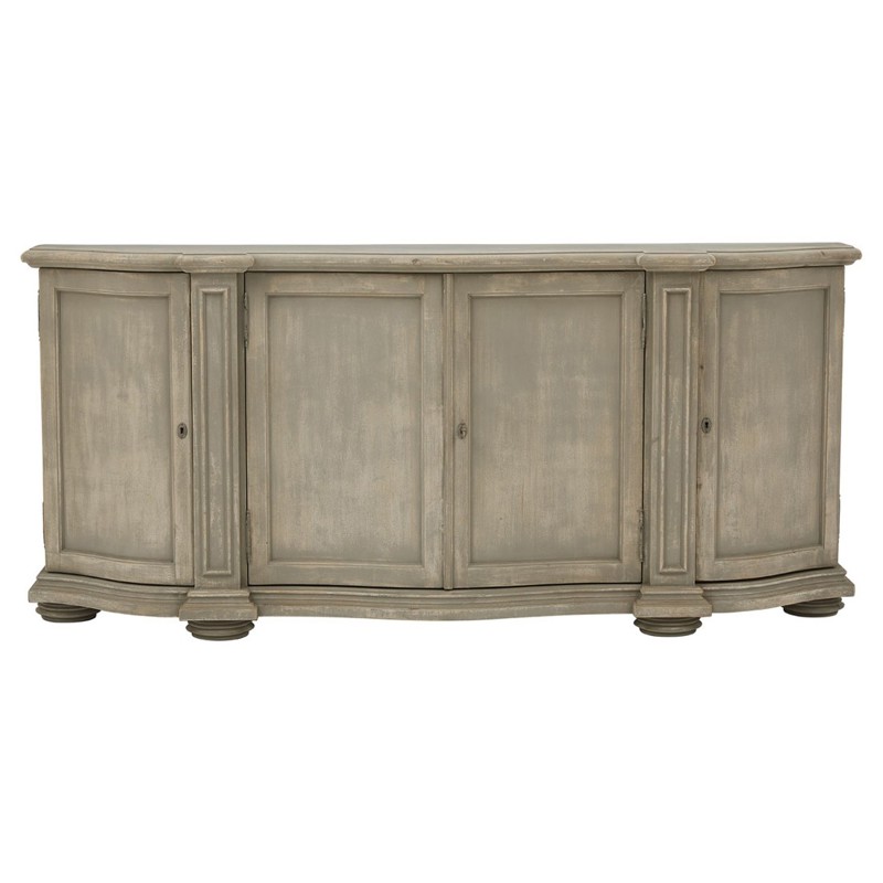 Picardy French Country Antique Grey Wood Sideboard
