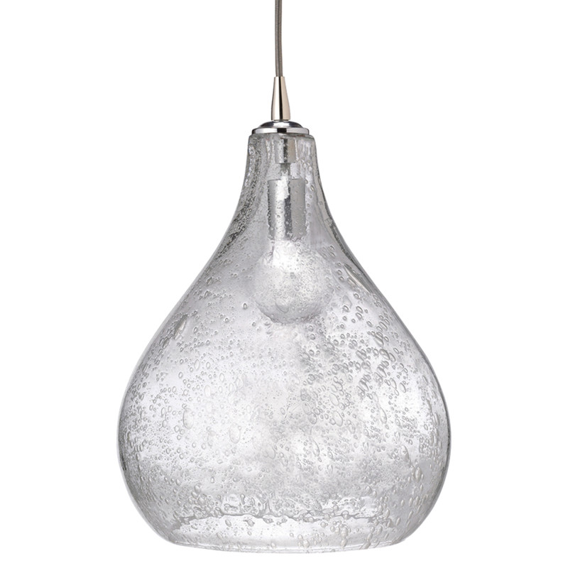 Atlas Coastal Beach Clear Seeded Glass Pendant