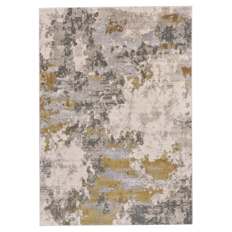 Ivy Modern Classic Gold and Birch Grey Patterned Rug - 8'x11'