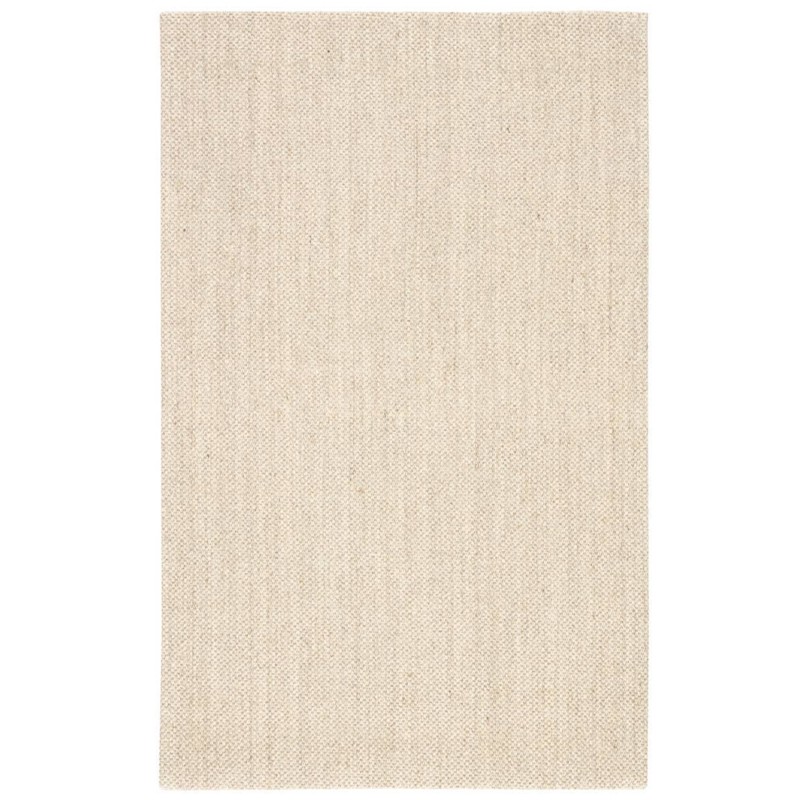 Neville Coastal Beach Taupe Sisal Solid Pattern Rug - 5'x8'