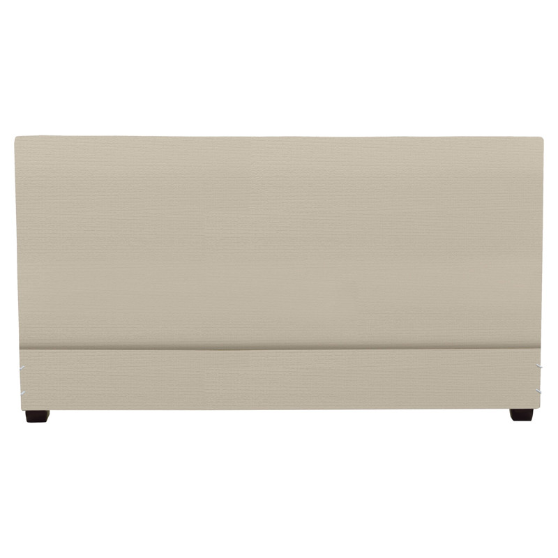 Anya Modern Classic Beige Upholstered Wood Headboard - Queen