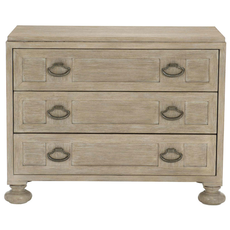 Sarabeth French Country Cerused Brown Wood Bachelor Chest