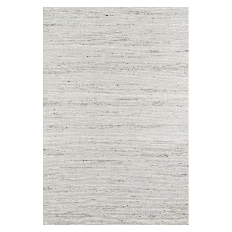 Collin Modern Sandstone Grey Wool Solid Rug - 5'x7'