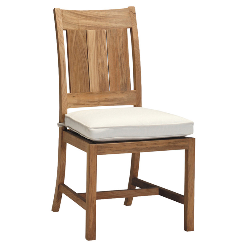 Croquet Club Coastal Natural Teak Outdoor Dining Chair