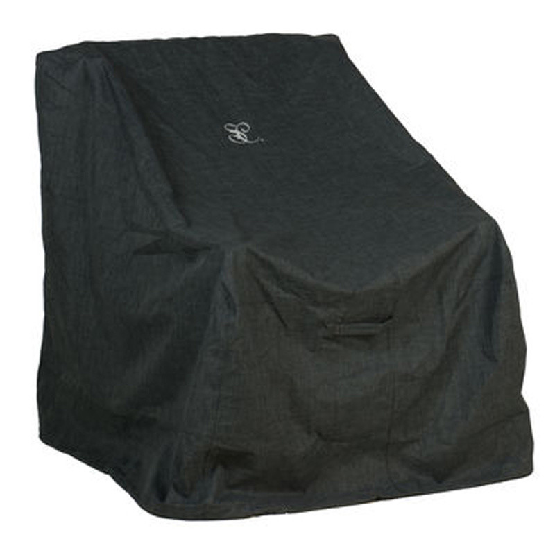 Modern Grey Outdoor High Back Lounge Chair Cover