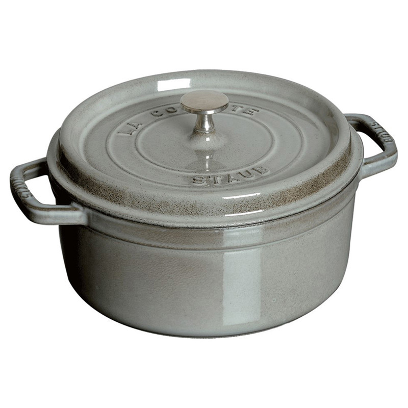 Staub Graphite Grey 2.75 Quart Cast Iron Round Cocotte Pot