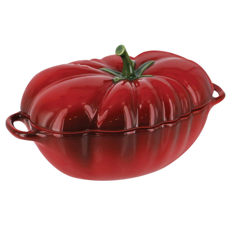 Staub Red 0.5 Quart Ceramic Tomato Cocotte Pot