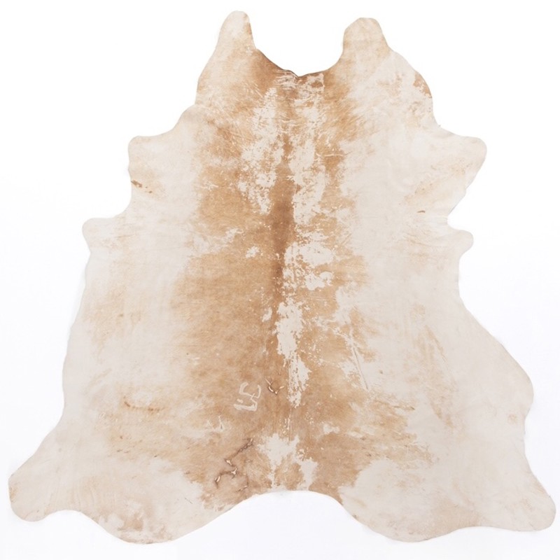 Brantley Rustic Lodge Natural Brown Cowhide Rug - 5'x7'