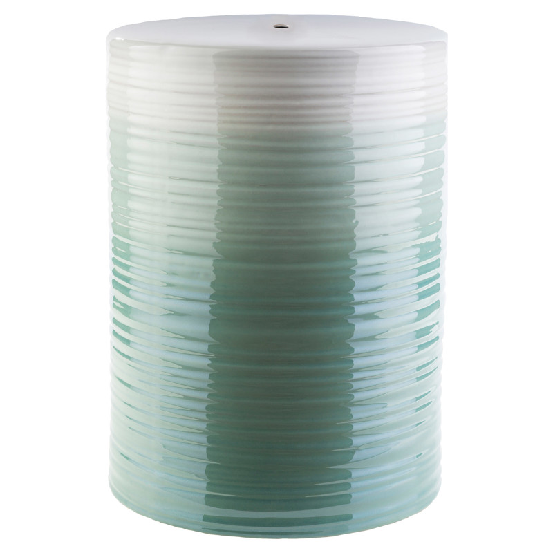 Martin Modern Classic Turquoise Ombre Outdoor Garden Stool