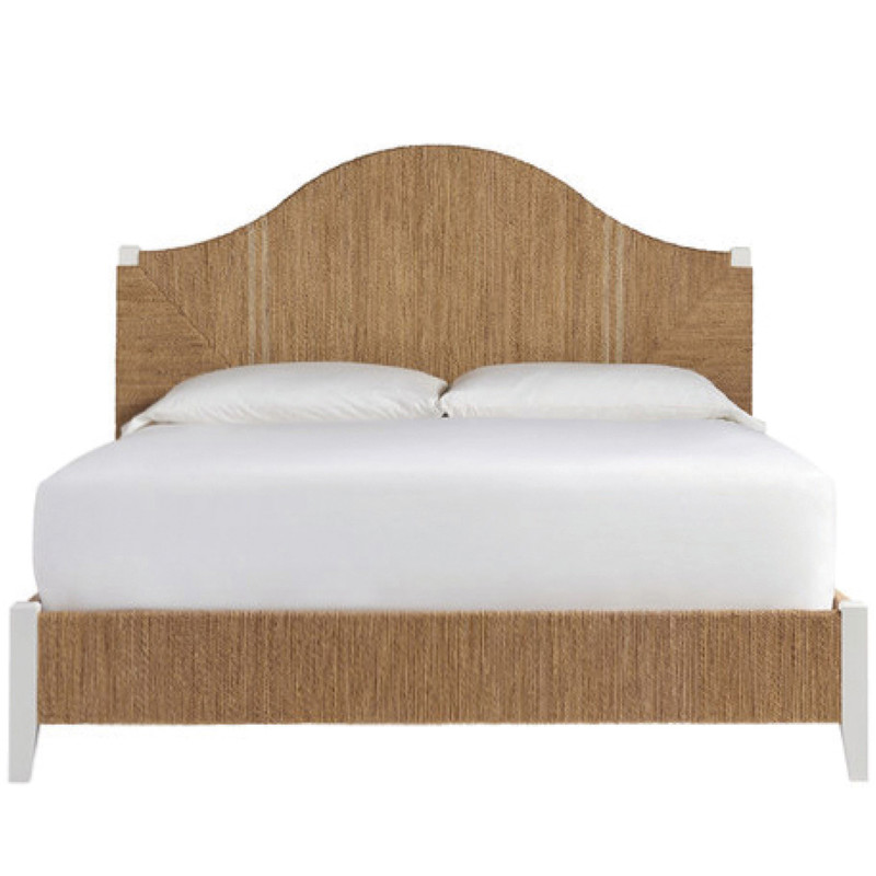 Rory Coastal Beach Brown Woven Abaca Bed - King
