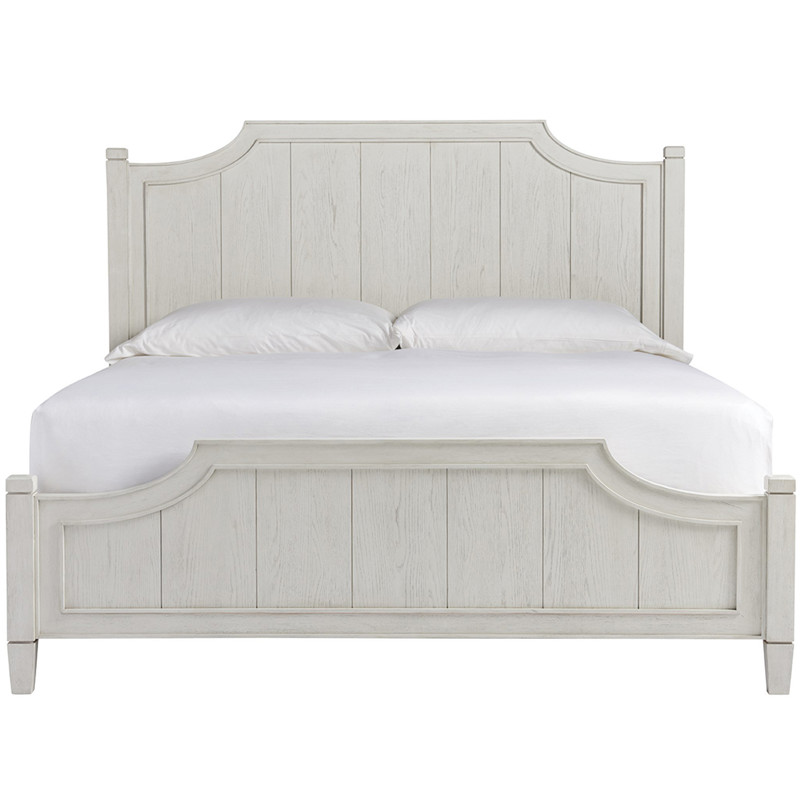Pablo Coastal Beach White Wood Bed - Queen