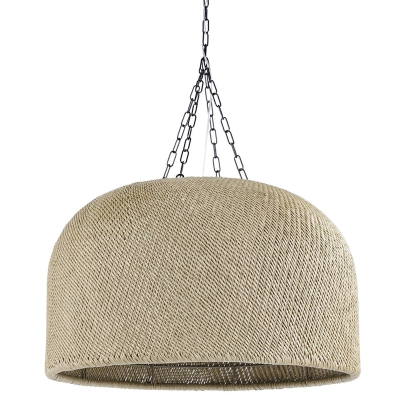 Palecek Augustine Coastal Beach Natural Brown Outdoor Dome Chandelier