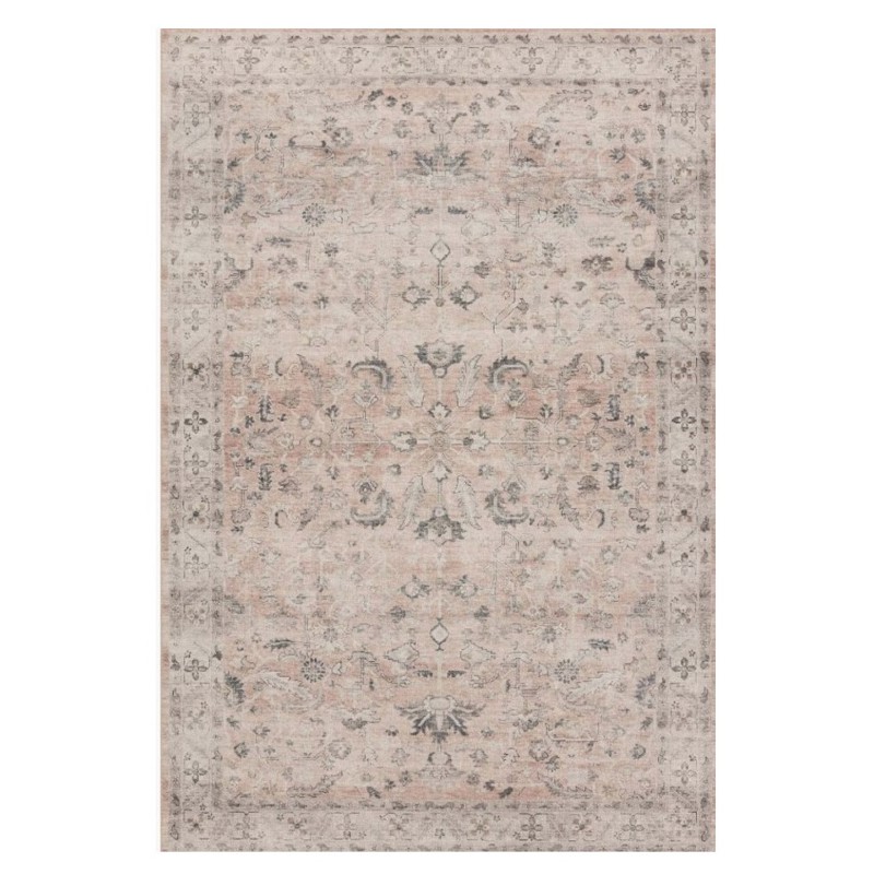 Gavriel Global Bazaar Blush Pink Floral Patterned Rug - 3'6"x5'6"