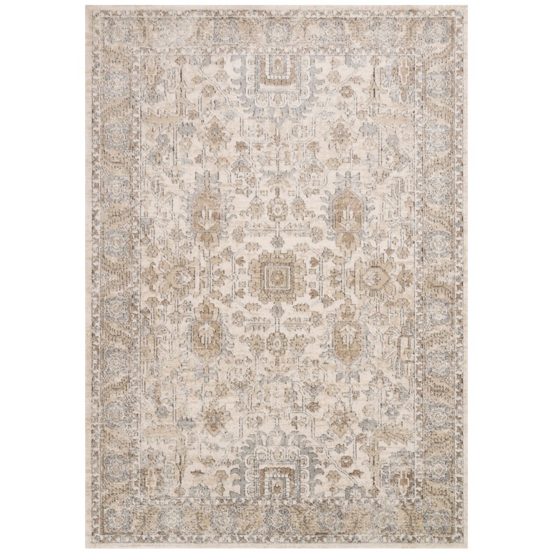 Ulandra Global Bazaar Beige Patterned Rug - 3'4"x5'7"