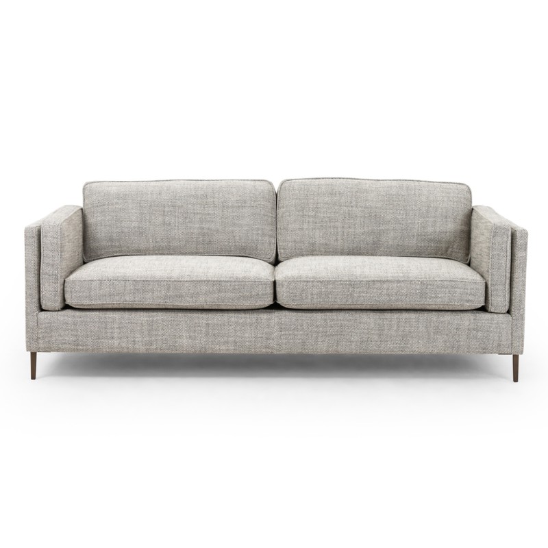 Nicholas Modern Classic Grey Upholstered Performance Aluminum Base Sofa - 84"W
