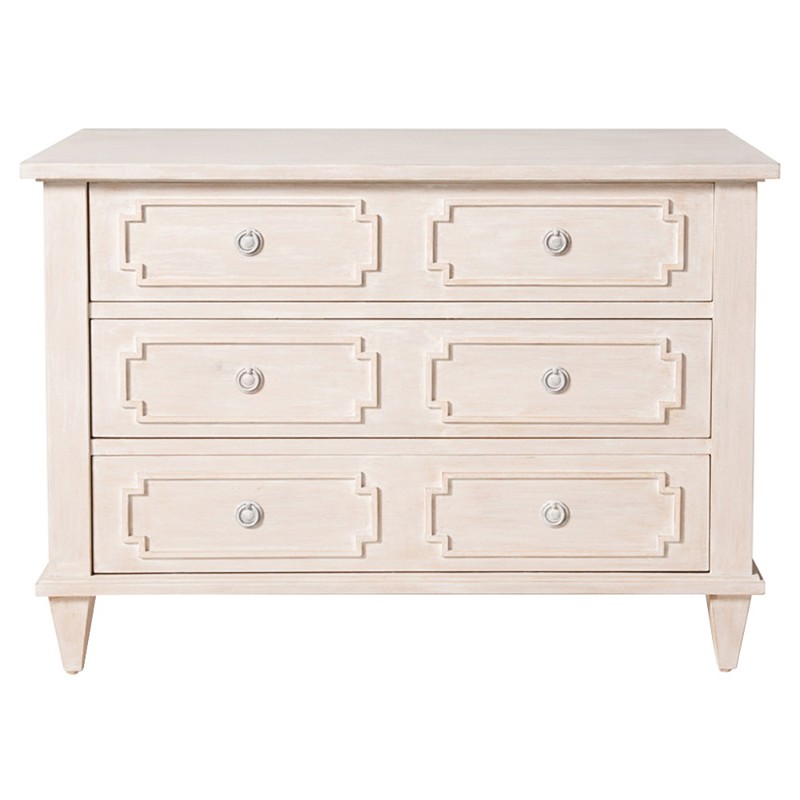 Sylvette French Country Natural Washed Wood Dresser