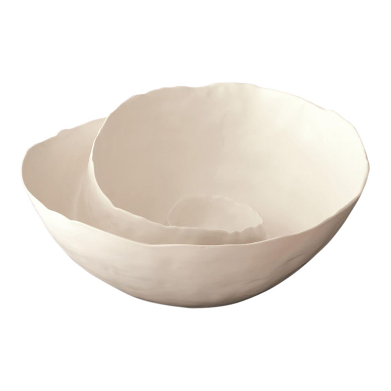 Knox Modern Classic White Ceramic Decorative Bowl