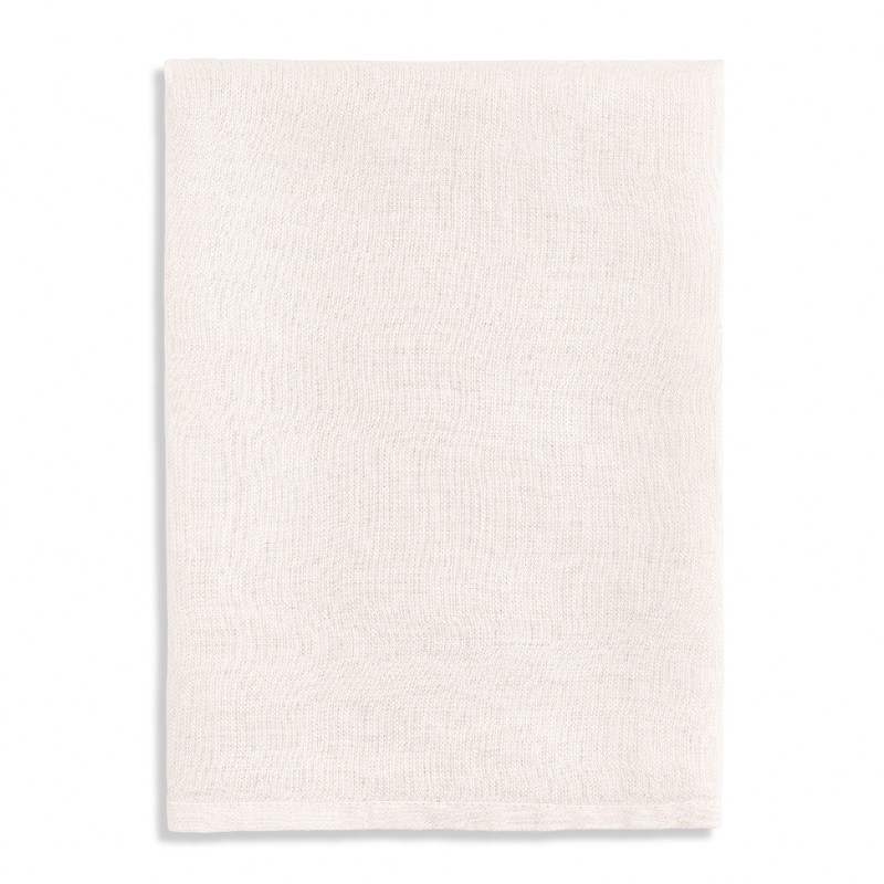 L'Objet Sateen Modern Classic Ivory Linen Napkins - Set of 4