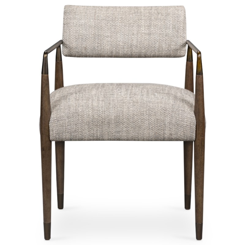 Wally Mid Century Modern Grey Performance Upholstered Dining Chair