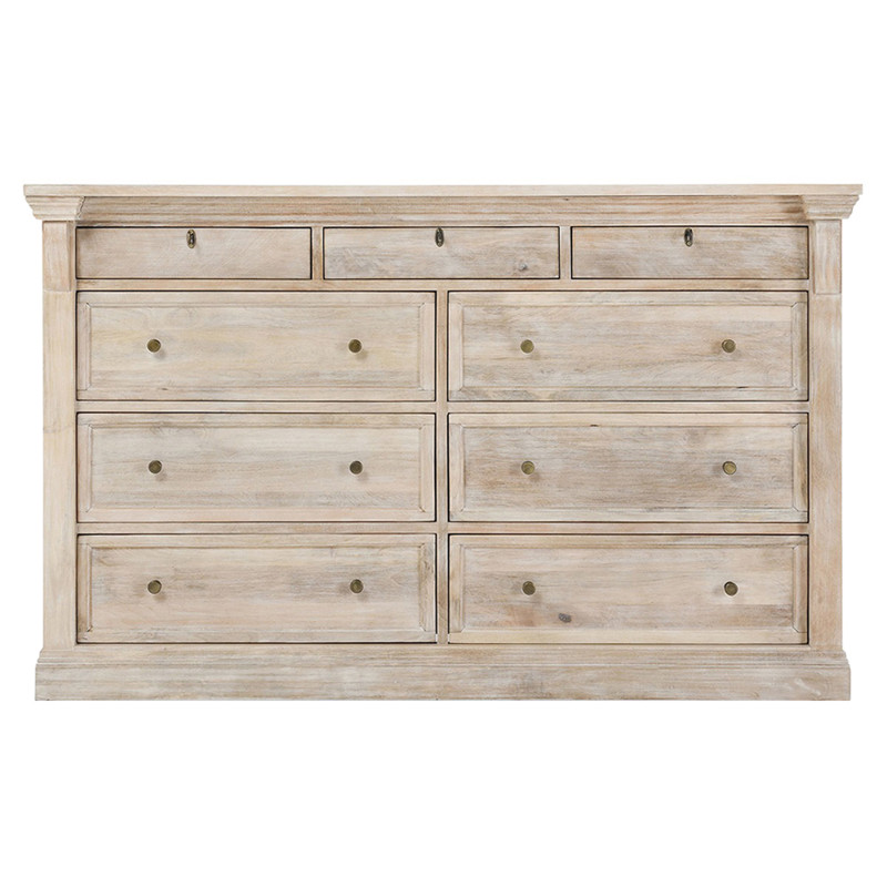 mango wood dresser SUTE Hand-Carved Six Drawers Finished in sindoori mango and accented with attractive hardware Adelaide 9 Drawer Dresser |