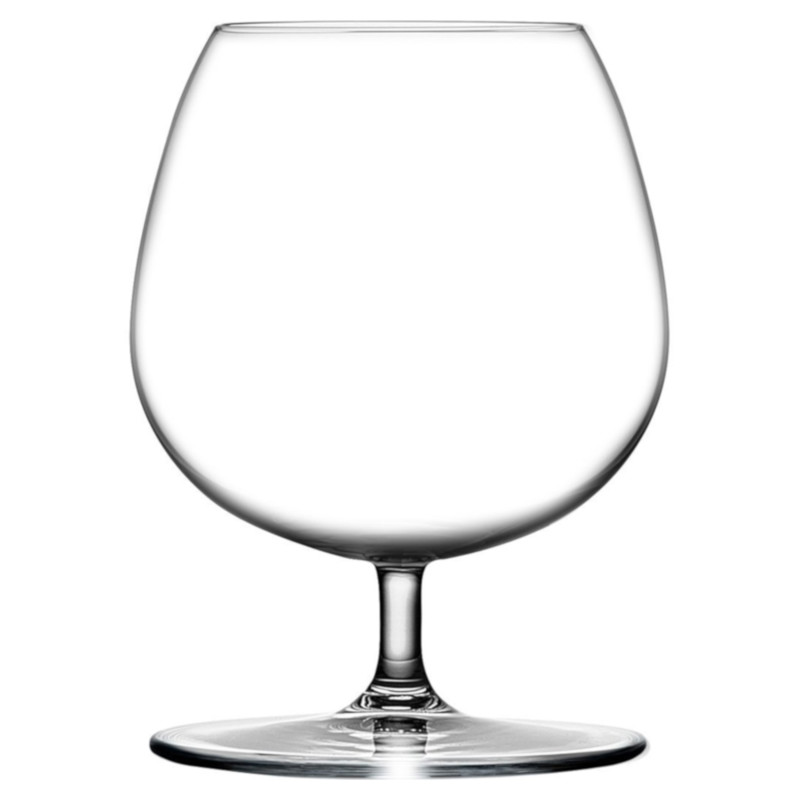 Vintage Modern Classic Clear Crystal Small Cognac Glass - Set of 2
