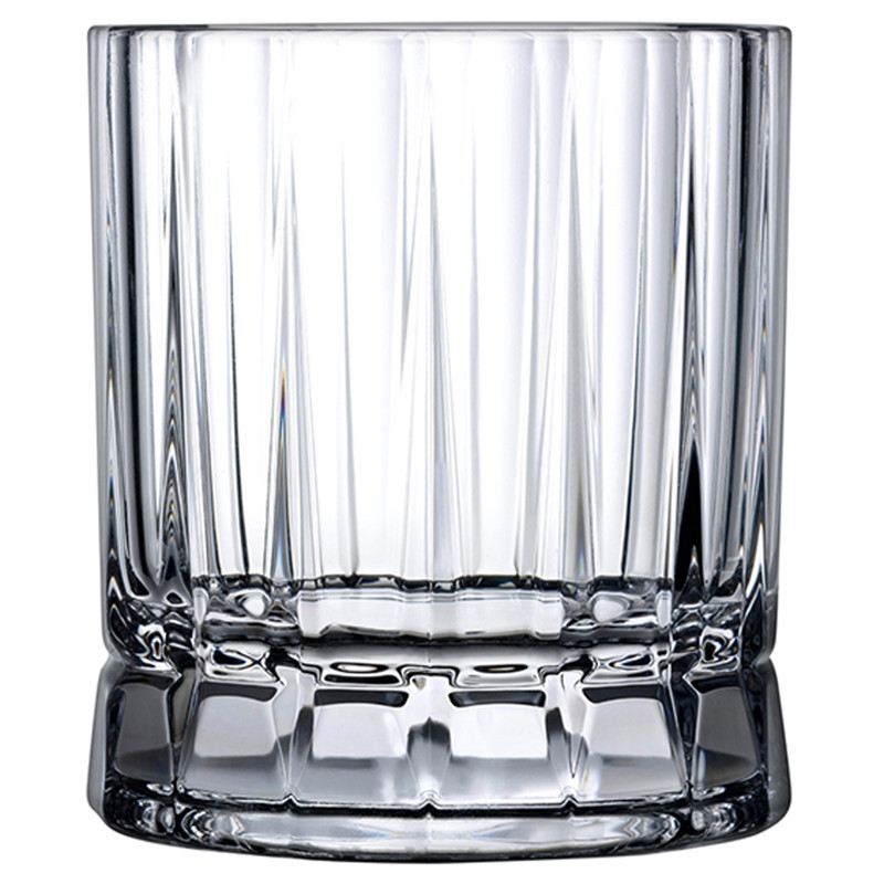 Wayne Modern Classic Clear Crystal DOF Whiskey Glass - Set of 4