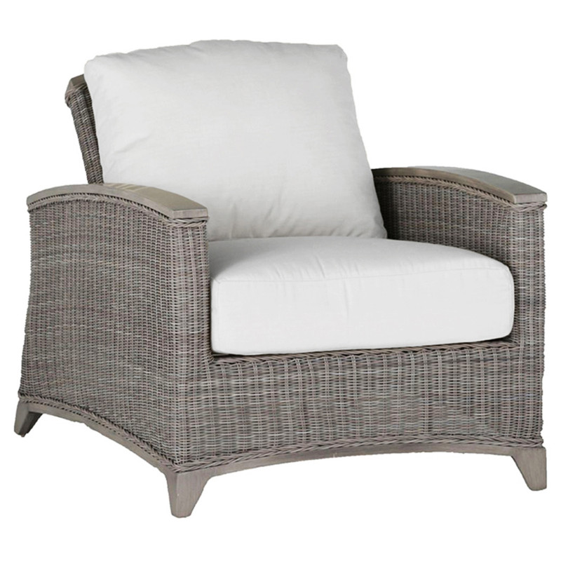 Astoria Oyster Grey N-dura™ Wicker Recliner Outdoor Lounge Chair