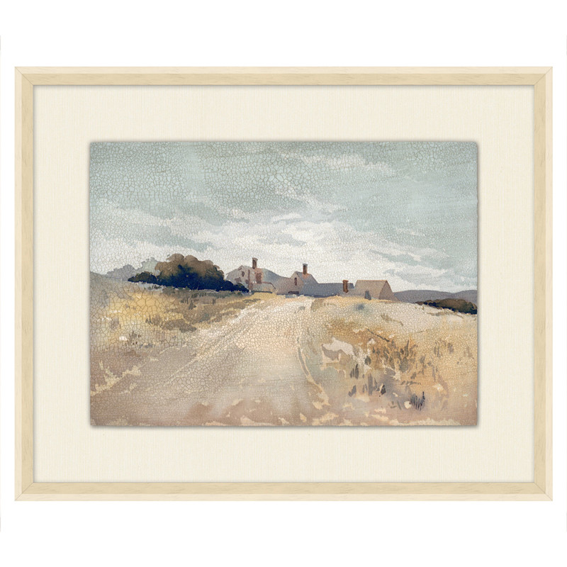 Caroline French Country Beige Path Landscape Painting III