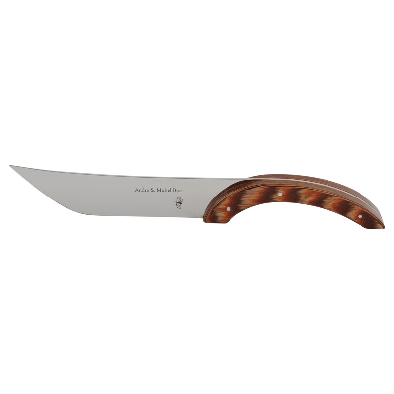 Forge de Laguiole Michel and André Bras Silver Stainless Steel Cheese Knife