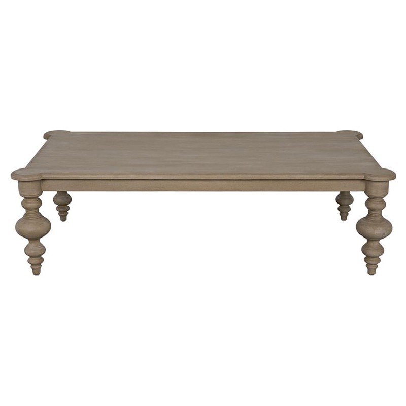 Givelle French Country Weathered Rectangular Coffee Table