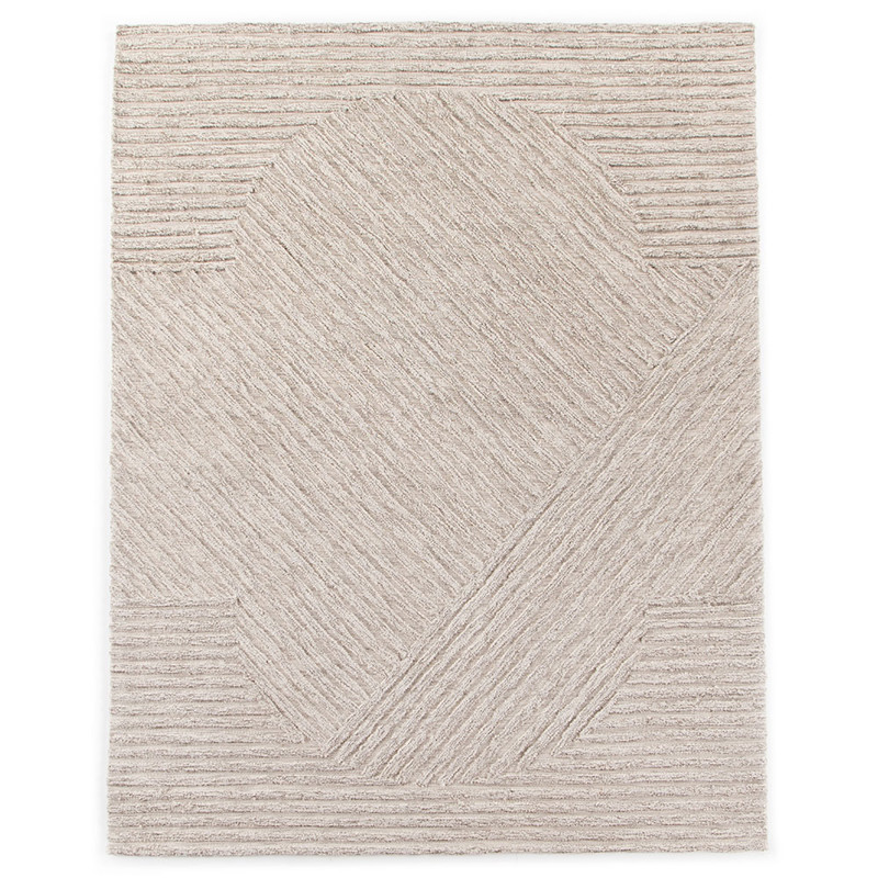 Chase Coastal Beach Beige Textured Solid Indoor Outdoor Rug - 9'x12'